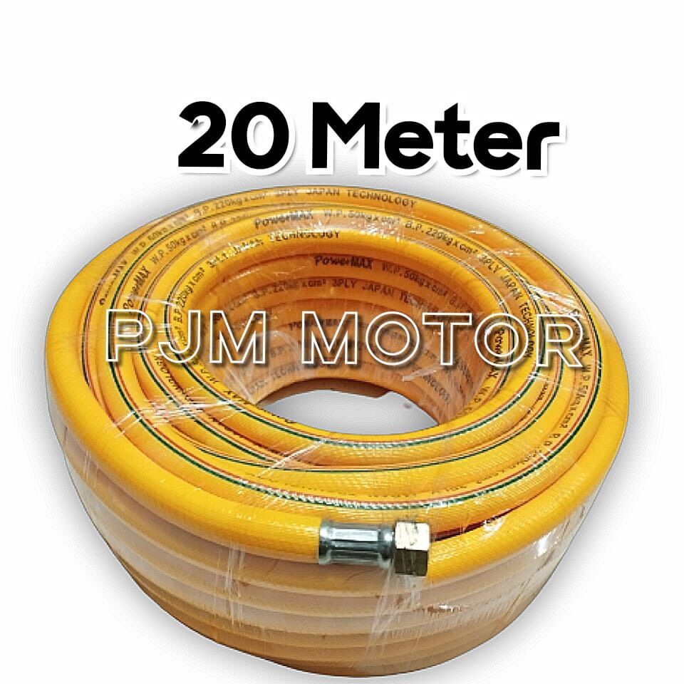 20 METER SELANG ANGIN AIR KOMPRESOR MESIN STEAM TEKANAN TINGGI Harga 138,750 rupiah*Gratis Ongkir