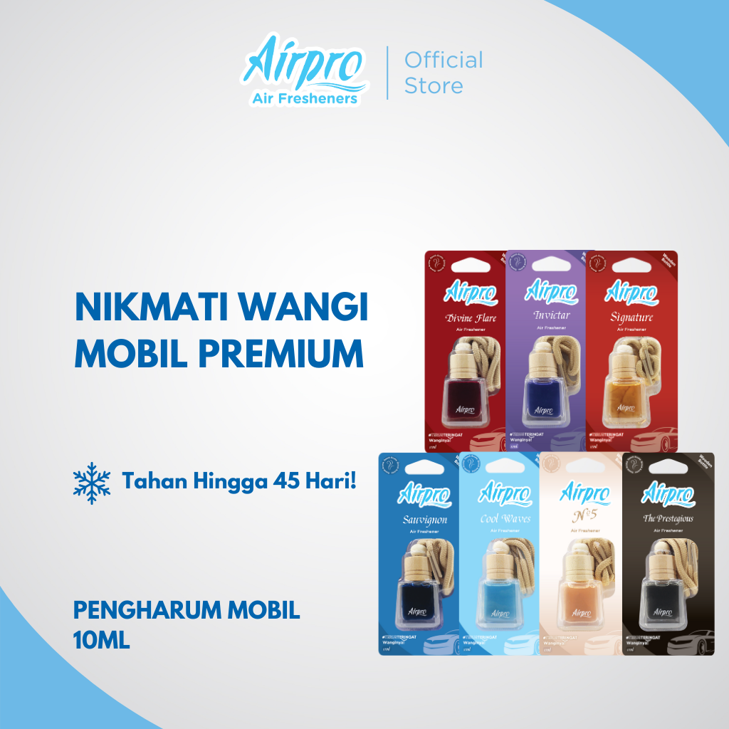 Airpro Wooden Bottle Pengharum Mobil / Parfum Mobil Gantung Harga 32,190 rupiah*Gratis Ongkir