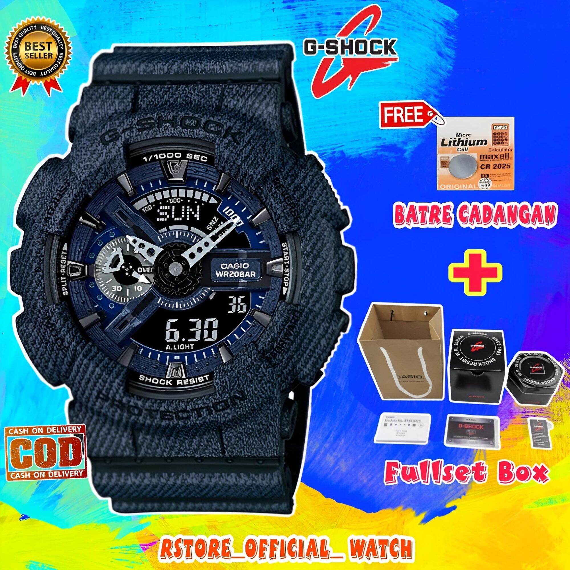 HOT Denim G Shock Ga 110dc Jam Tangan Pria G-Shock GA 110