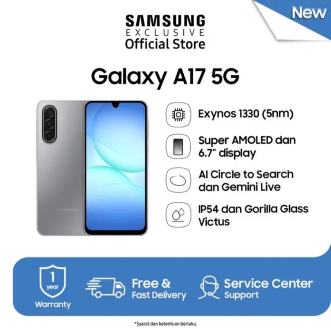 Samsung Galaxy A17 5G - 8 / 256 GB Harga  3,800,000 Ringgit*Penghantaran Percuma