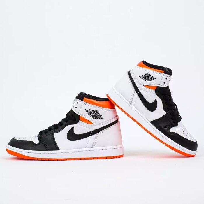 jordan one orange and white