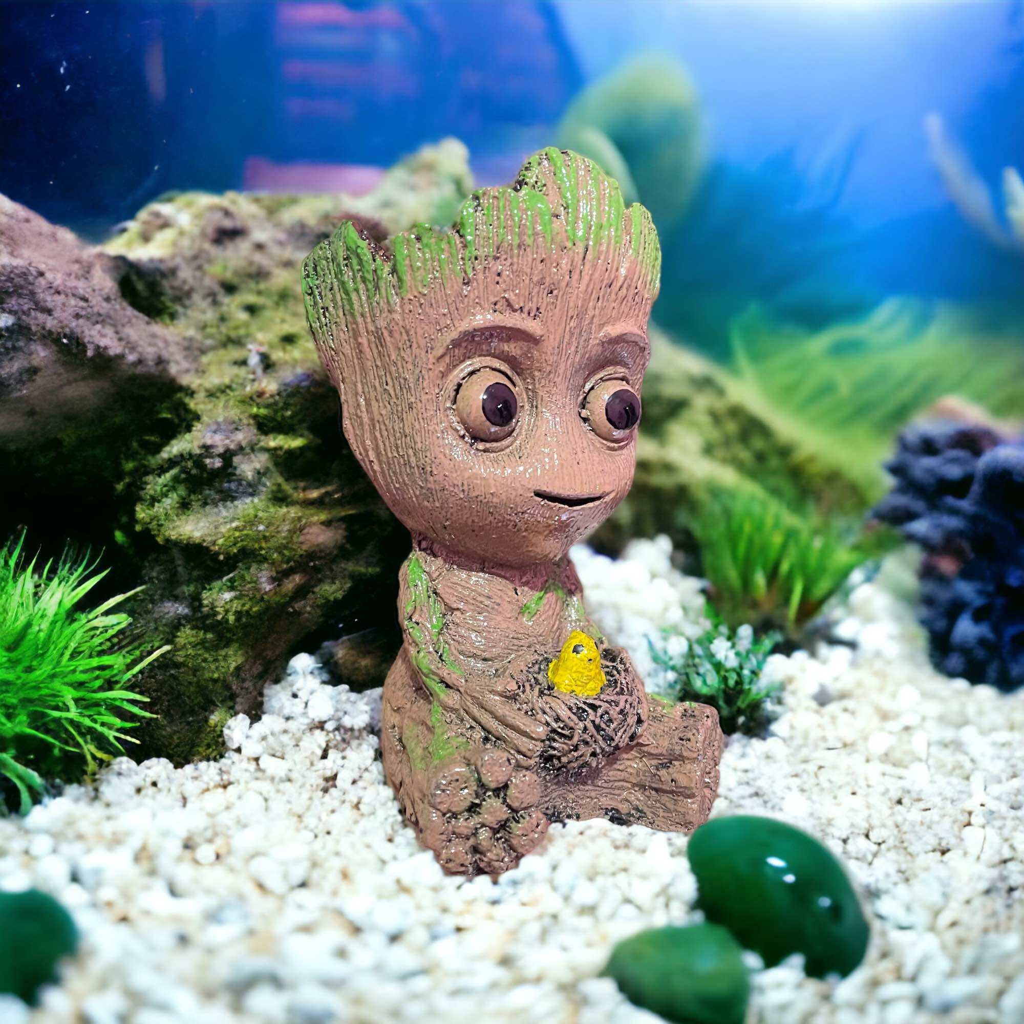Hiasan Aquarium Pot Tanaman Hias Akuarium Aquascape Model Groot