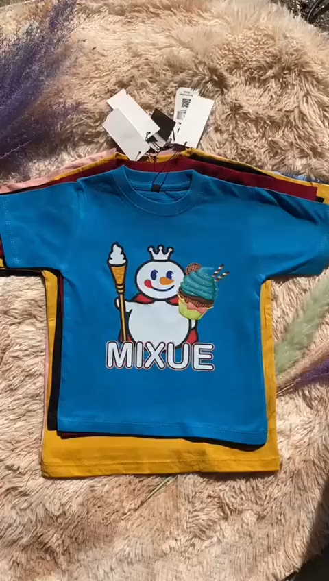 Kaos mixue anak kaos anak gambar mixue kaos anak usia 1234567thn