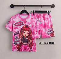 SETELAN JERSEY ANAK MOTIF PINK NAYKILA UMUR 6BULAN SAMPAI 15TAHUN COD STAMATRI