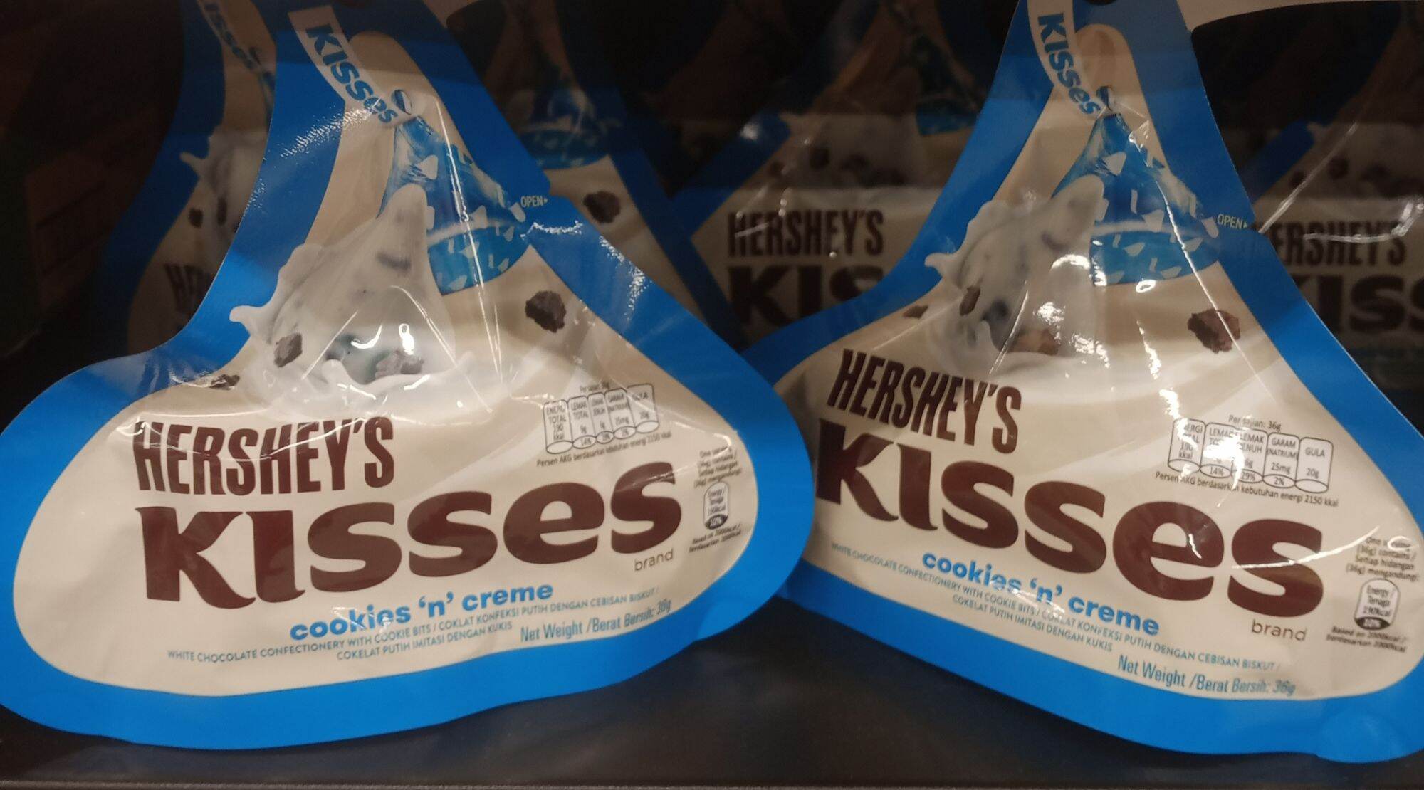 Hershey's Kisses Cookies 'N' Creme 36G Lazada Indonesia