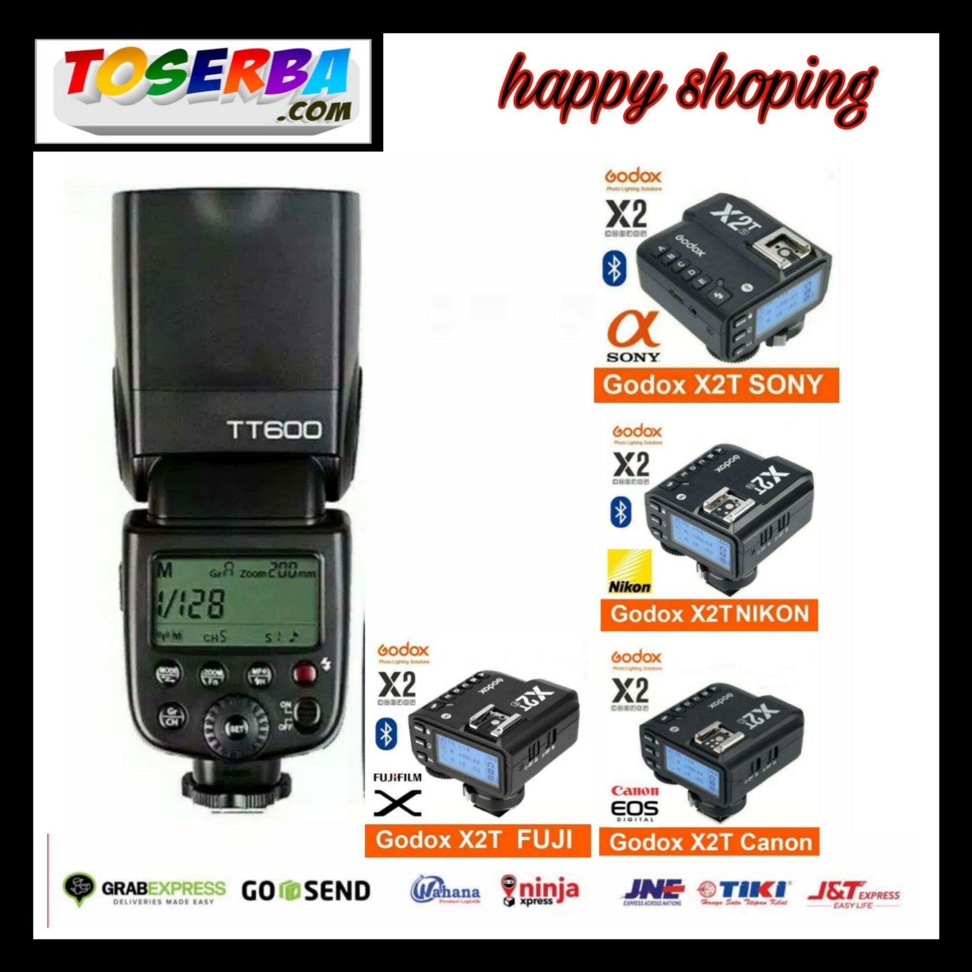 paket flash GODOX TT600 + triger GODOX X2T | Lazada Indonesia