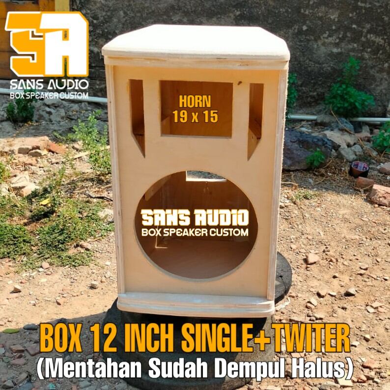 Box speaker monitor 12 inch single plus twitter Garansi Lokal