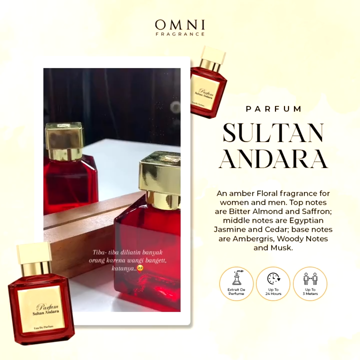 PARFUM BACCARAT ROUGE [FREE ONGKIR] Parfume Wanita Pria TAHAN LAMA