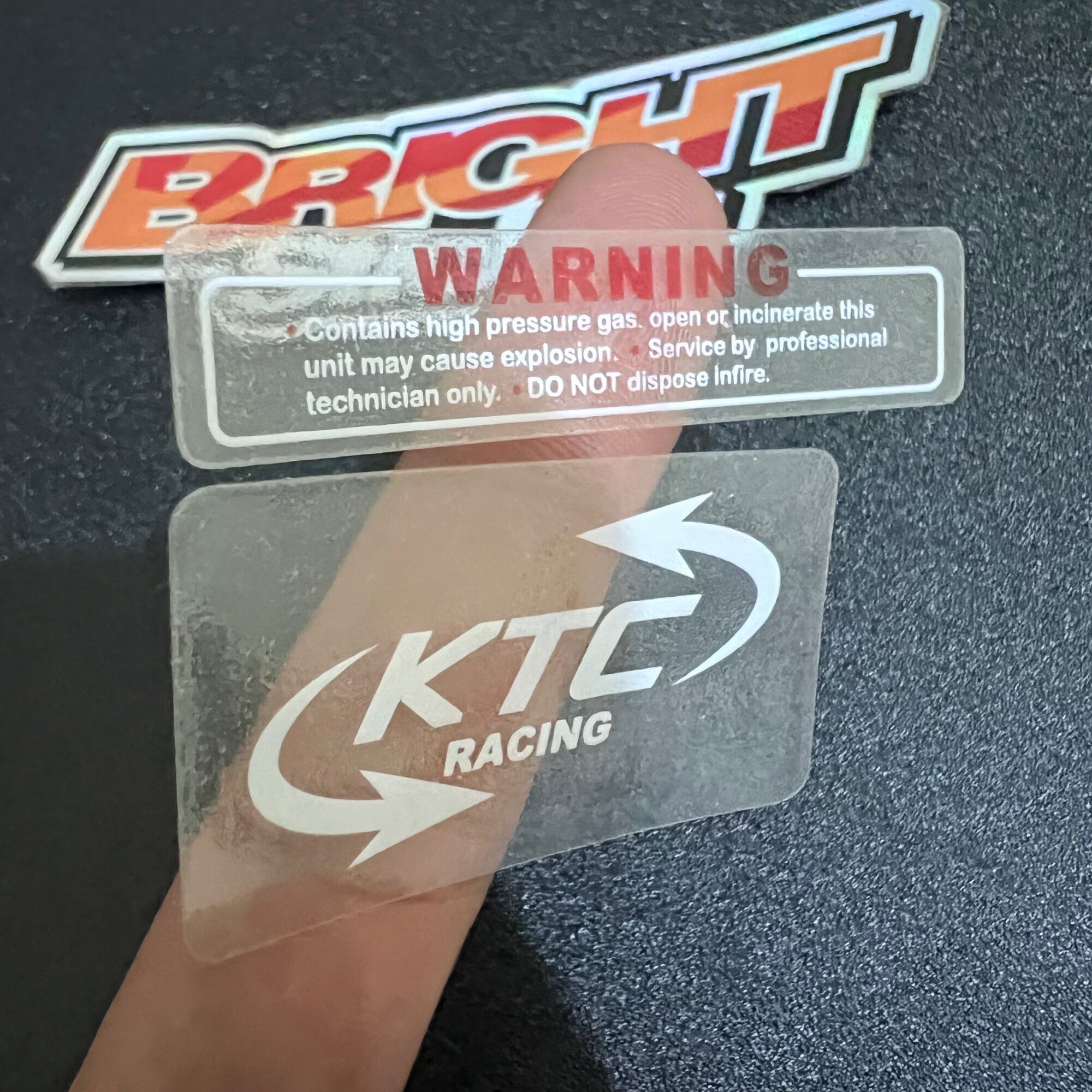 Sticker Stiker Shock Ktc Racing Transparan Lazada Indonesia