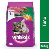 WHISKAS® Makanan KucingKering Rasa Tuna 480 Gr gram Adult Kitten Skin Coat Hairbal Tuna Salmon Junior