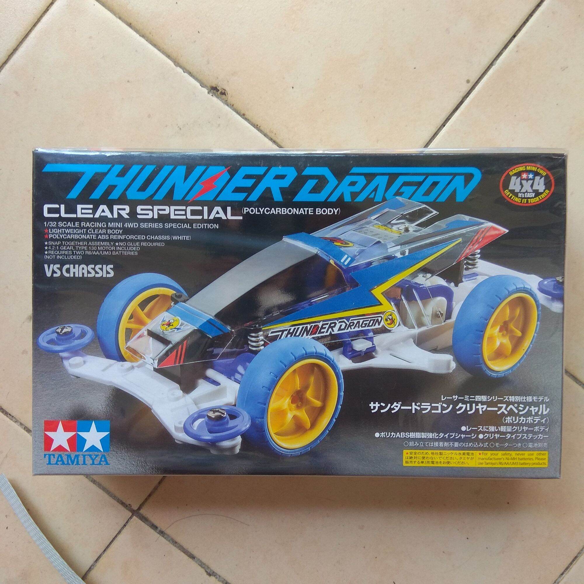 Tamiya Thunder Dragon Clear Special Polycarbonate Body VS Chassis 4WD Original Lazada Indonesia