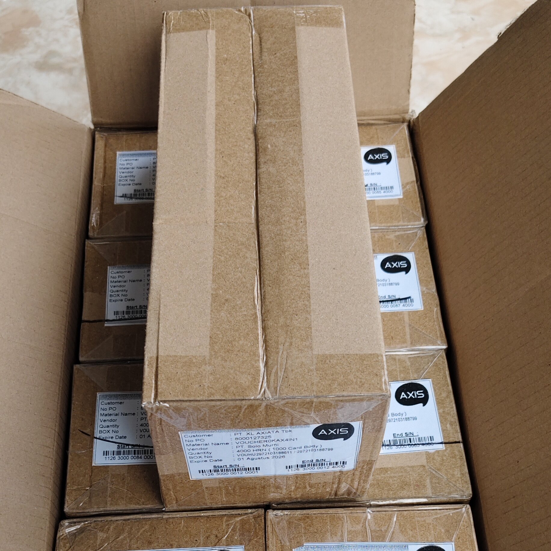 Axis Voucher Blank 4000 Sn Expired 2027 Harga 499,500 rupiah*Gratis Ongkir