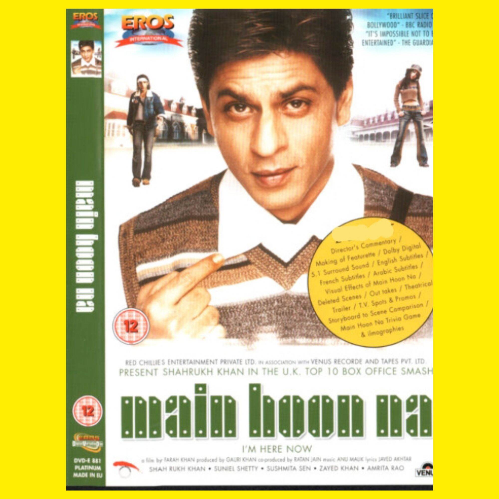 KASET DVD FILM SHAHRUKH KHAN SUB INDONESIA-FILM MAIN HOON NA-KASET DVD