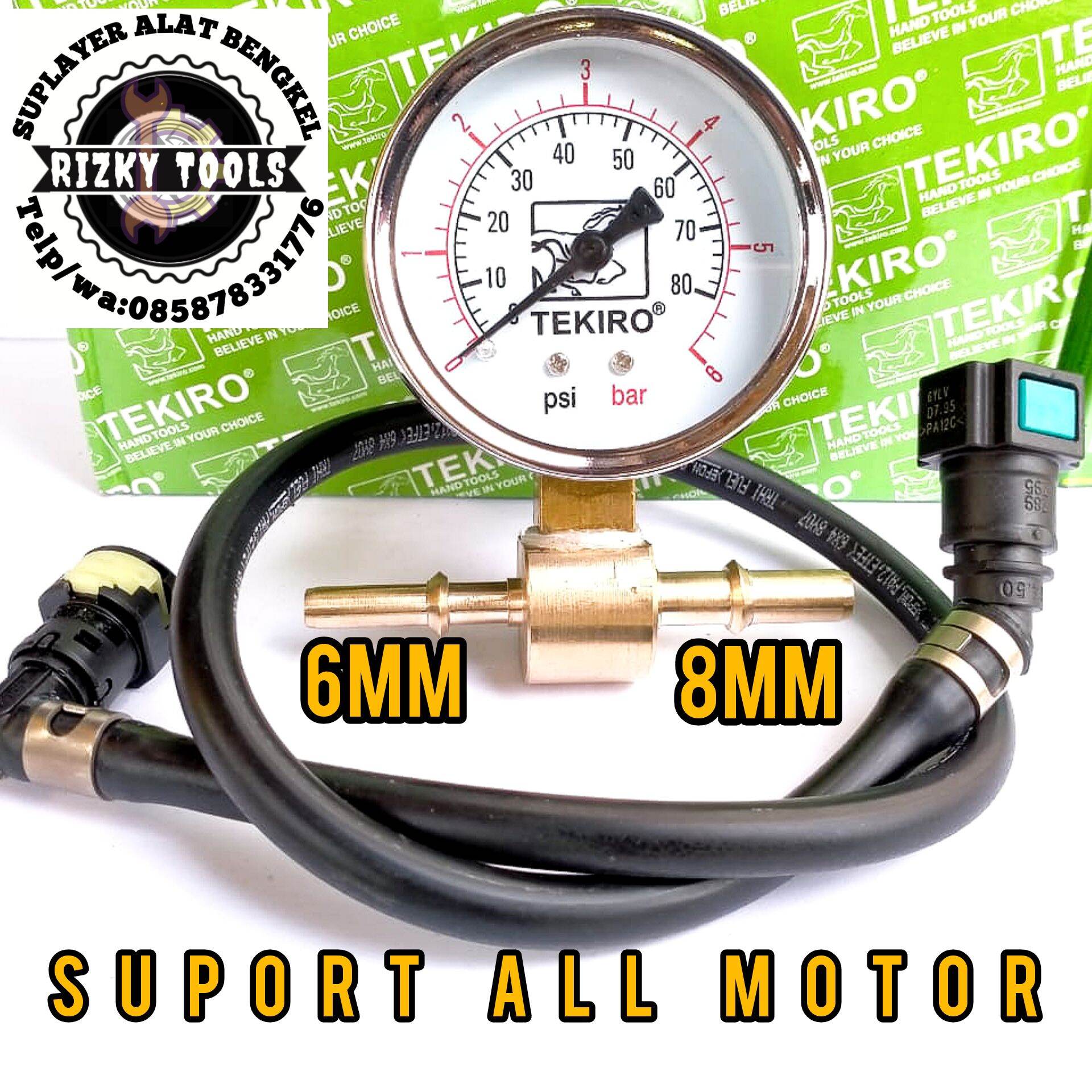 Fuel pressure gauge Alat cek ukur tekanan bensin fuelpump Lazada