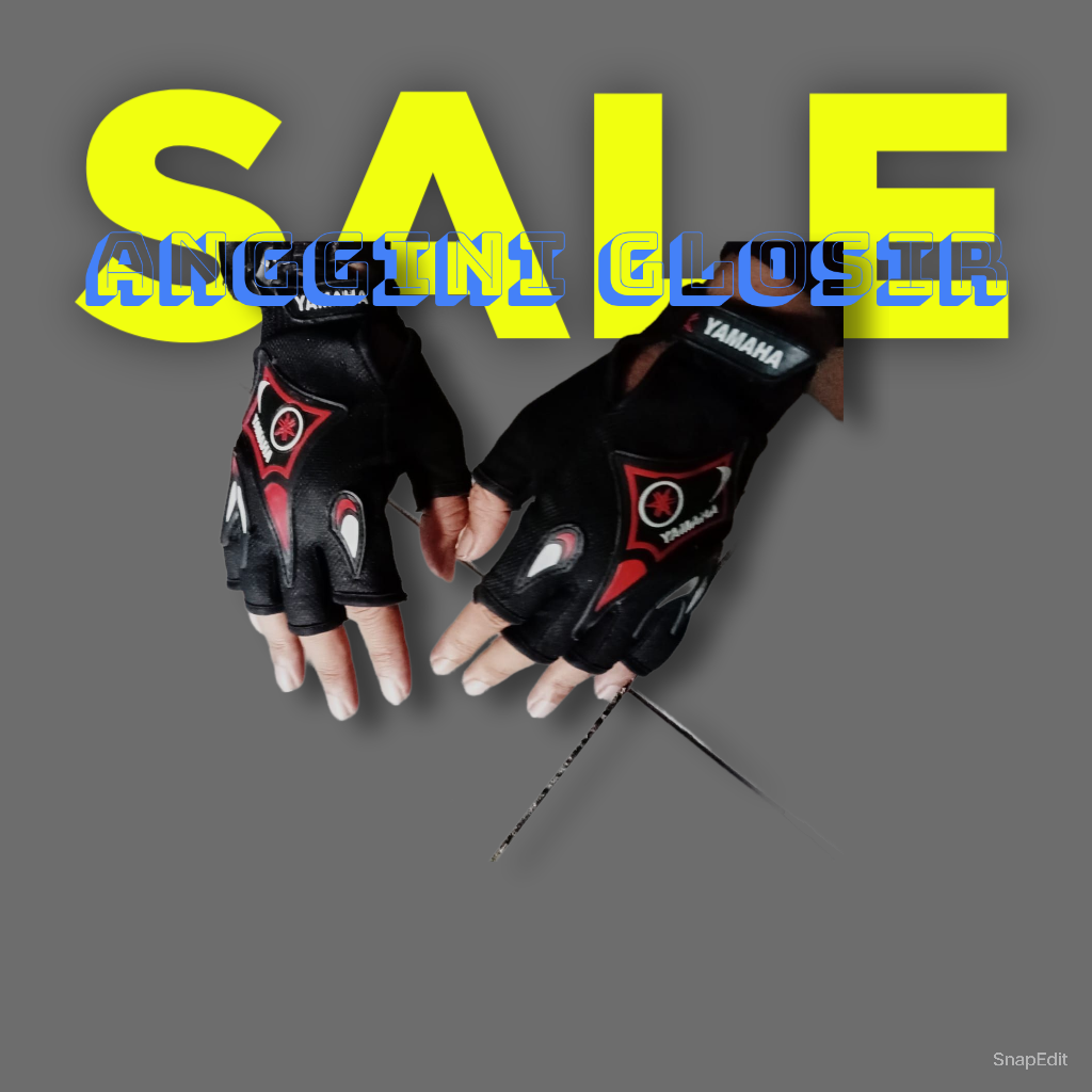 sarung tangan setengah jari/model racing yamaha,honda.fok Giá 8,000 Đồng*Miễn phí vận chuyển