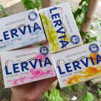 8 pcs Lervia Sabun batang mandi kemasan 90 GR sabun susu