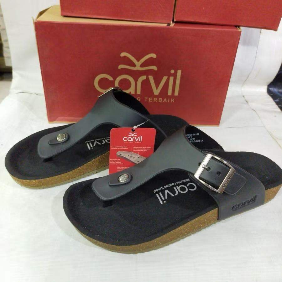 Promo Spesial-Sendal pria/- Sendal Kulit/ Carvil remeo benzo- jepit cowok Harga 114,200 rupiah*Gratis Ongkir