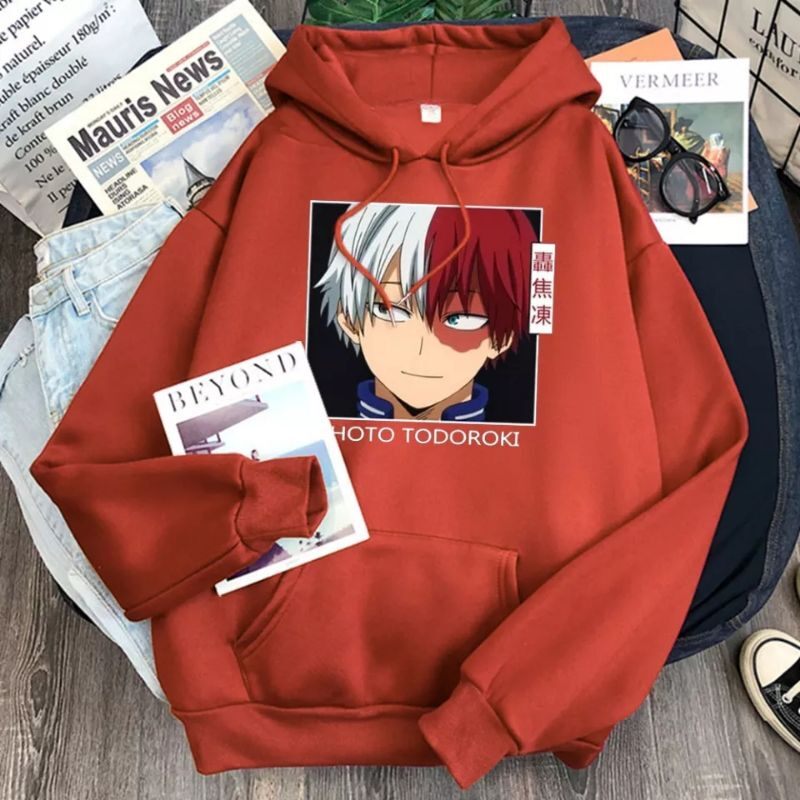 Anime Hoodie My Hero Academia Shoto Todoroki Hoodie My Hero
