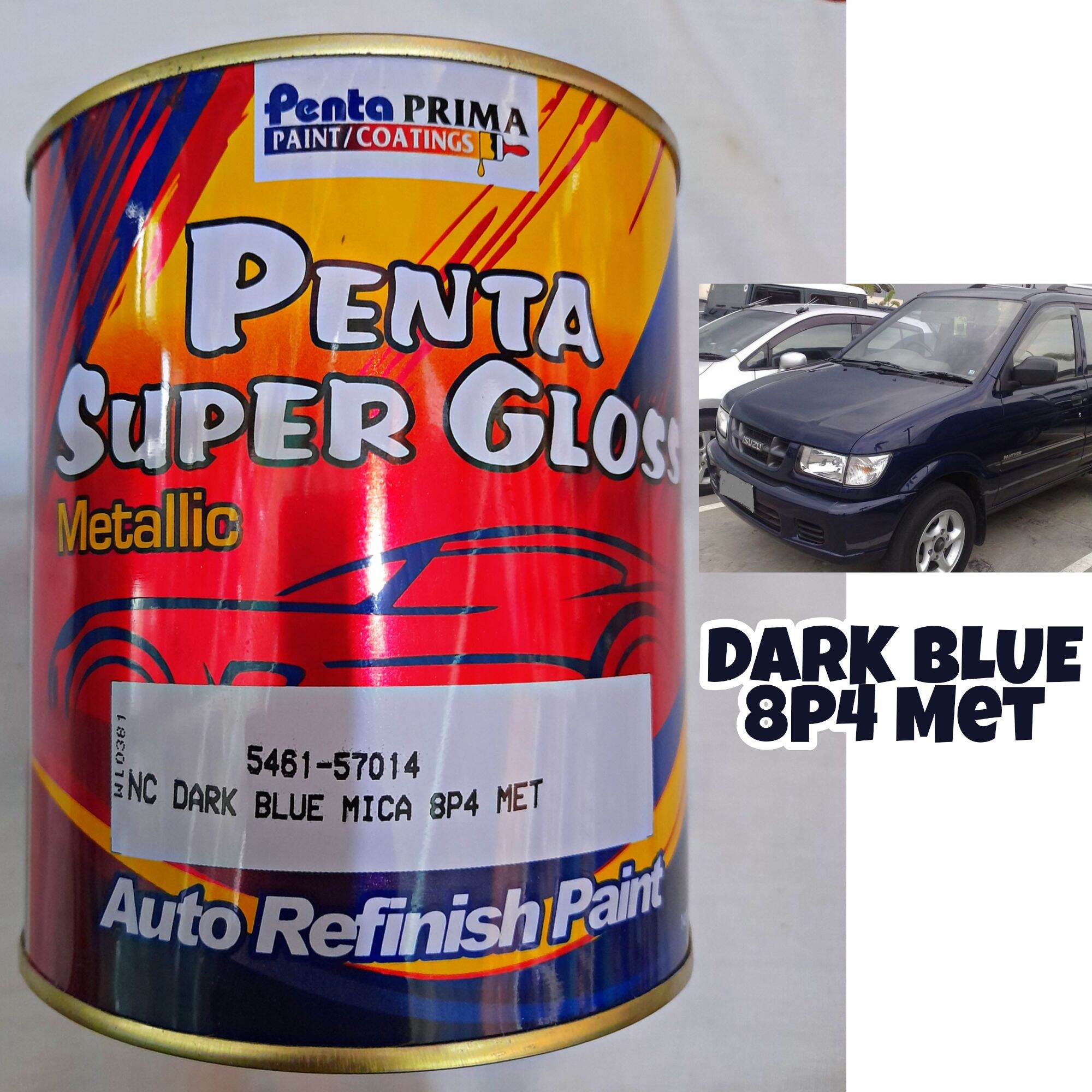 Jawa Bali Cat Duco Penta Super Gloss Nc Dark Blue Mica 8p4 Met 1kg Biru Gelap Metalik Biru Tua 1633