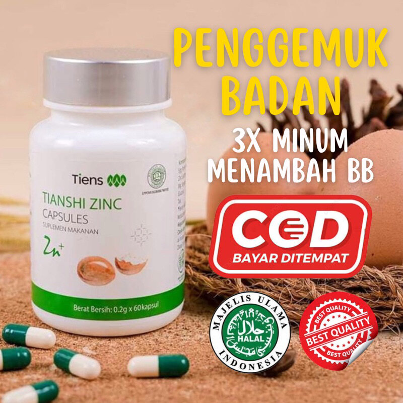 Penggemuk Badan Terbaik di Dunia - TIENS ZINC Capsules