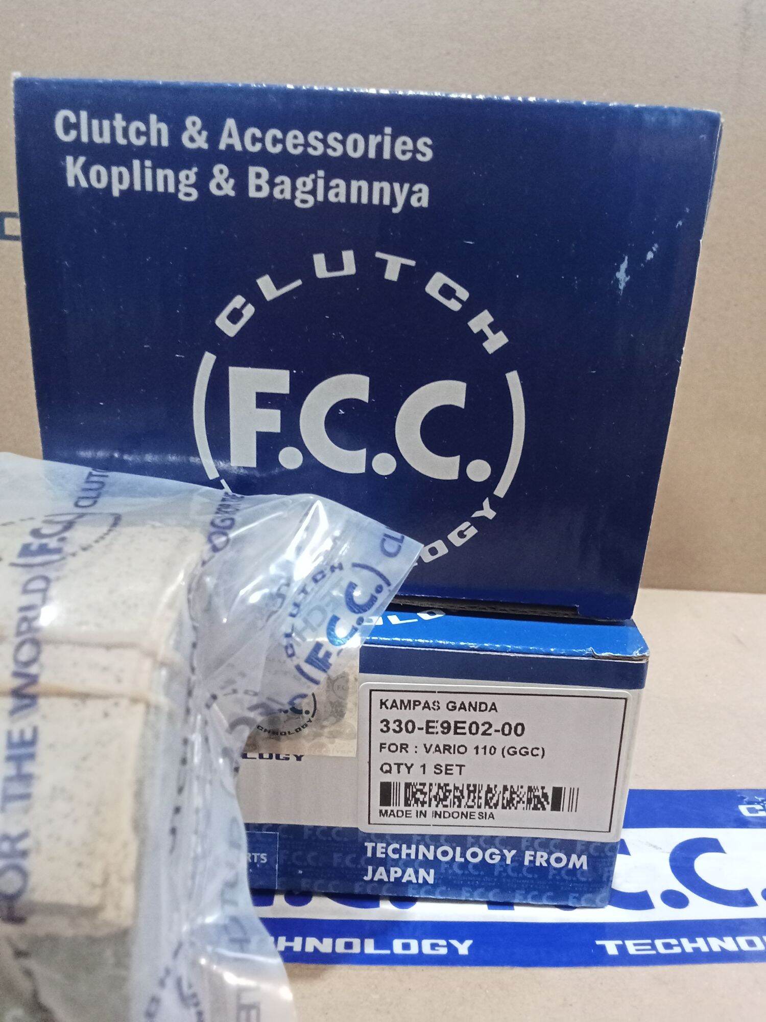 Fcc Box Double Clutch Pad Vario 110 Gcc / Vario Karbu Kvb / Vario 125/Vario 150 /Vario Techno Pcx 150 /Vario Old Original Original Harga 115,500 rupiah*Gratis Ongkir