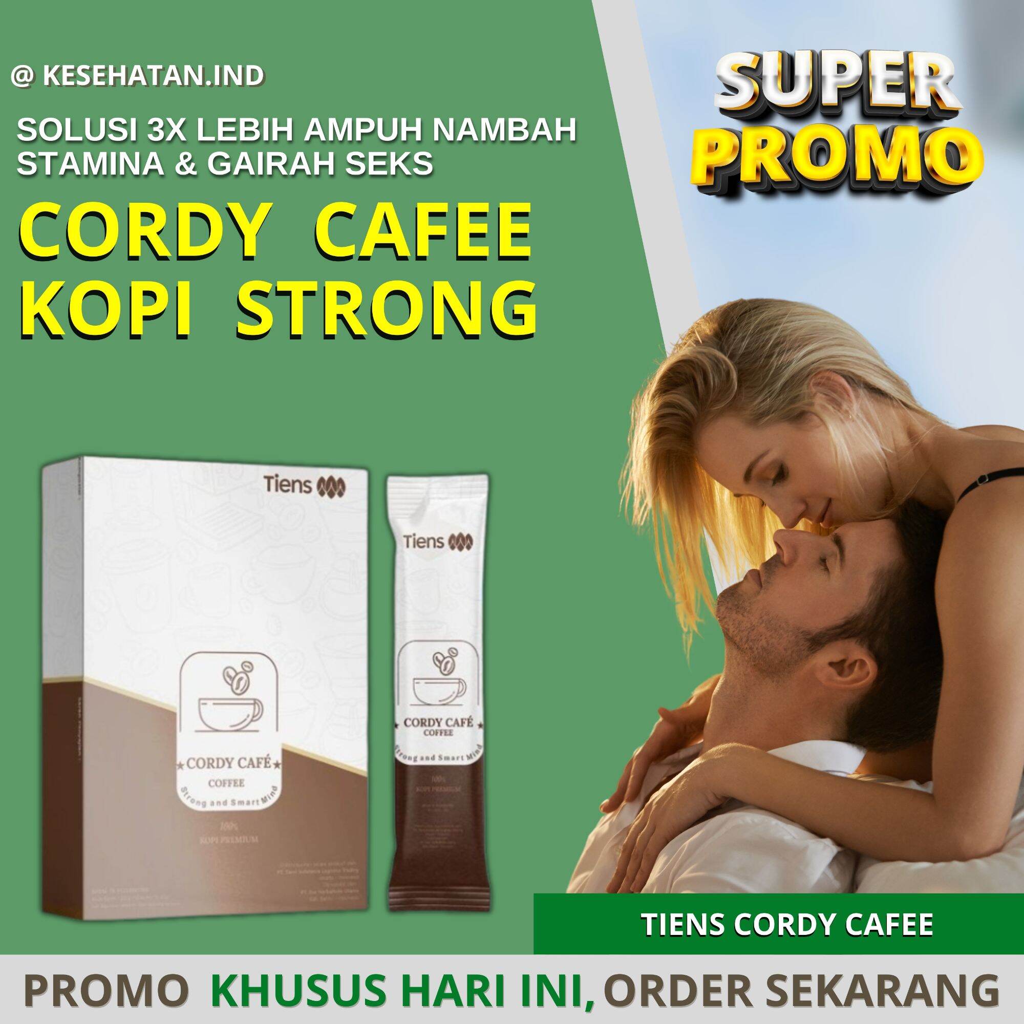 Kopi Penambah Stamina Tiens Cordy Cafe 100% Halal Bpom