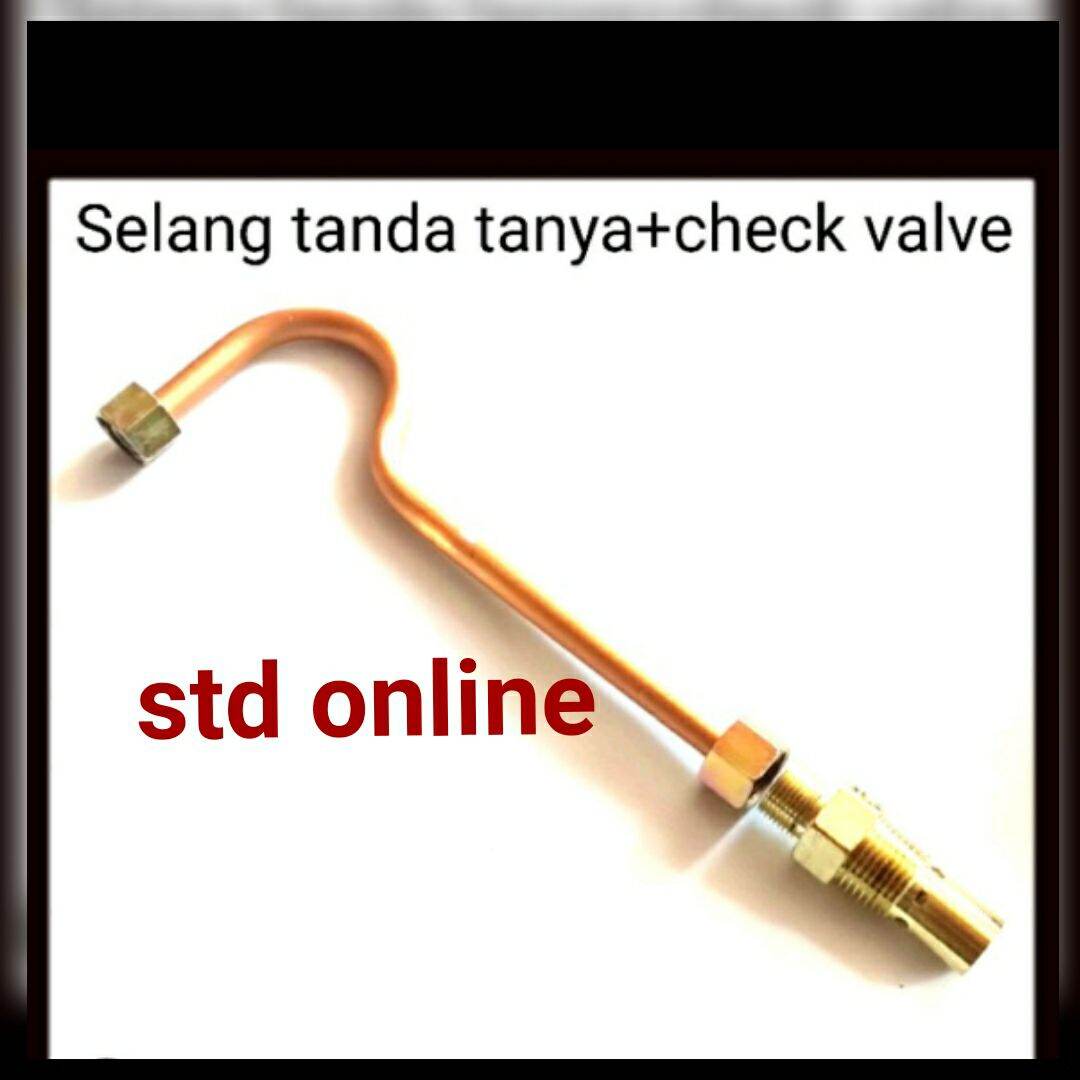 Paket discharge pipe B check valve kompresor+selang tanda tanya