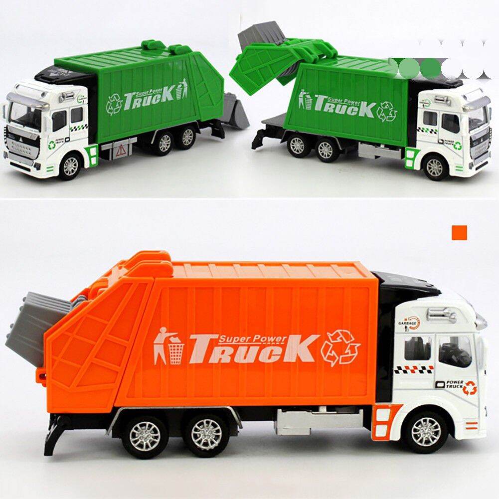Mainan Truk Sampah Mini Skala 1/48 Untuk Hadiah Ulang Tahun Anak
