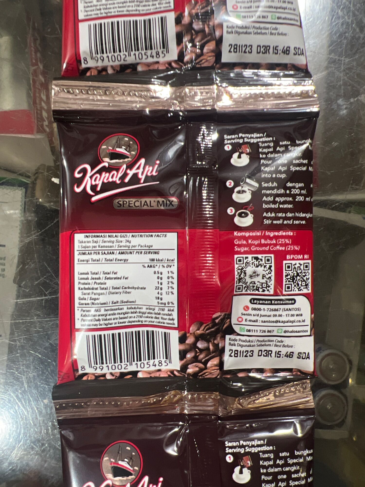 KOPI KAPAL API SPECIAL MIX SACHET RENTENG KARTON DUS | Lazada Indonesia