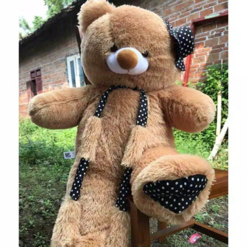 Jumbo Teddy Bear Scarf Set, Girl's hadiah