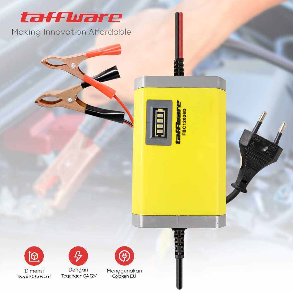 Cas Aki Motor Mobil 12 Dan 24 Volt 2-20 Amper Pengecas Aki Kering Dan