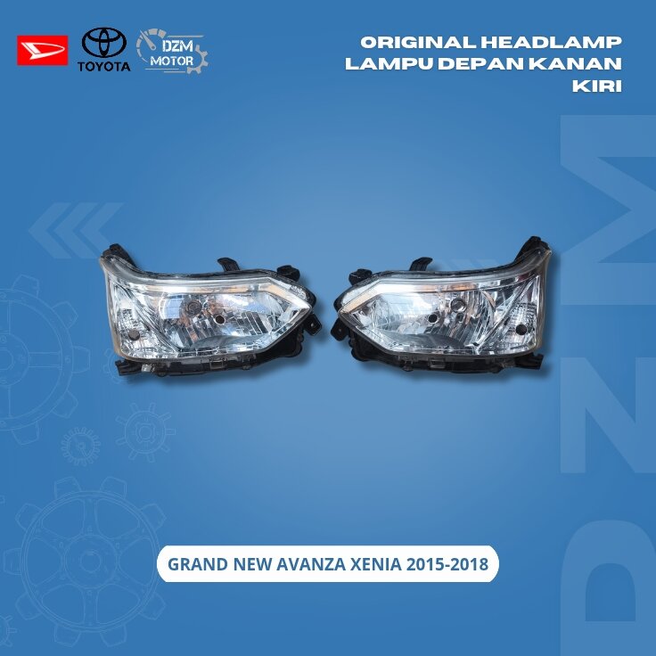 Original Headlamp Lampu Depan Kanan Kiri Grand New Avanza Xenia 2015 2016 2017 2018 Harga 499,000 rupiah*Gratis Ongkir