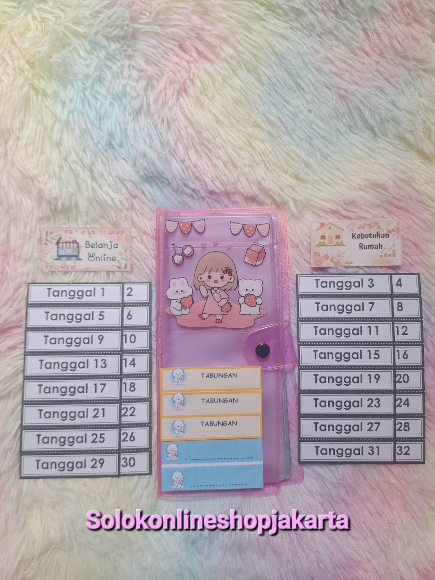 Dompet Disiplin Keuangan Bulanan | 32 Slot Uang