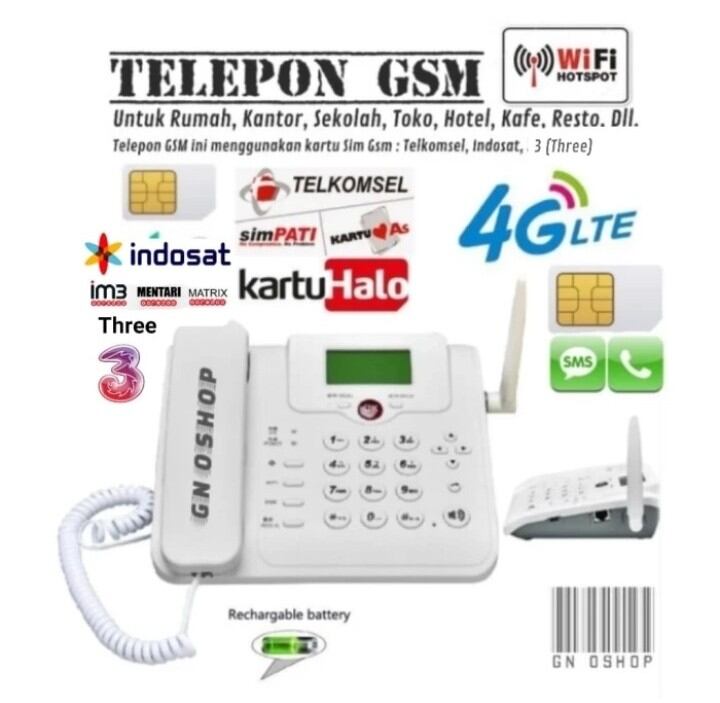 Telepon GSM Wifi Hotspot Rumah Kantor Telpon FWP FWT Pesawat Telp MiFi Phone Desk Home Router Telephone GSM Kartu SIM Card 4G LTE Welcome VoLTE Mifiphone Giá 2,988,800 Đồng*Miễn phí vận chuyển