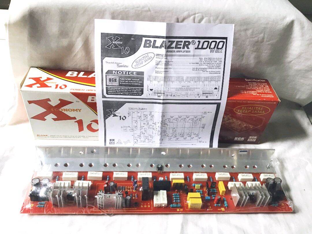 KIT POWER AMPLIFIER BLAZER X10 1000 WATT TANPA TRANSISTOR | Lazada