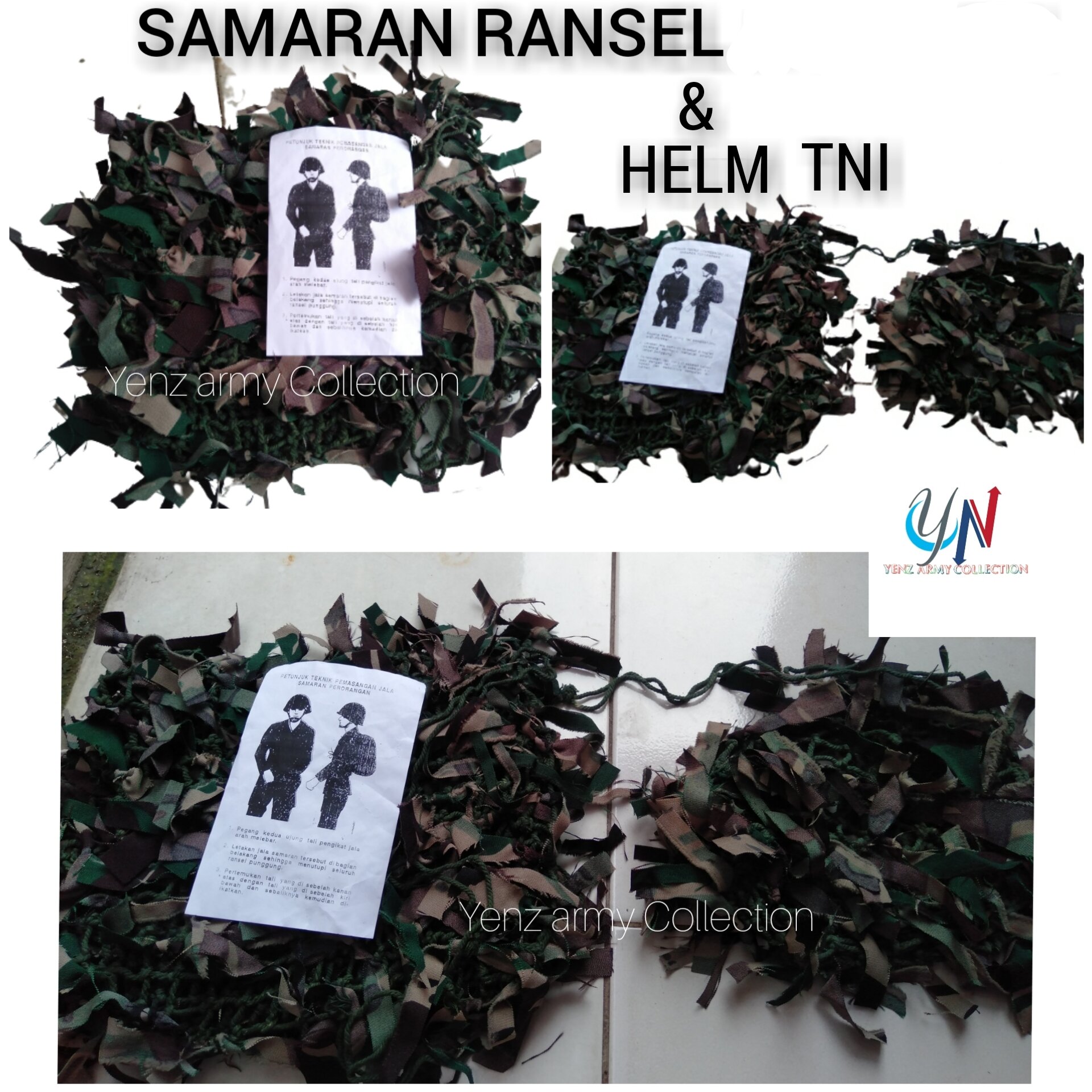 Samaran Helm Samaran ransel dan helm tni | Lazada Indonesia