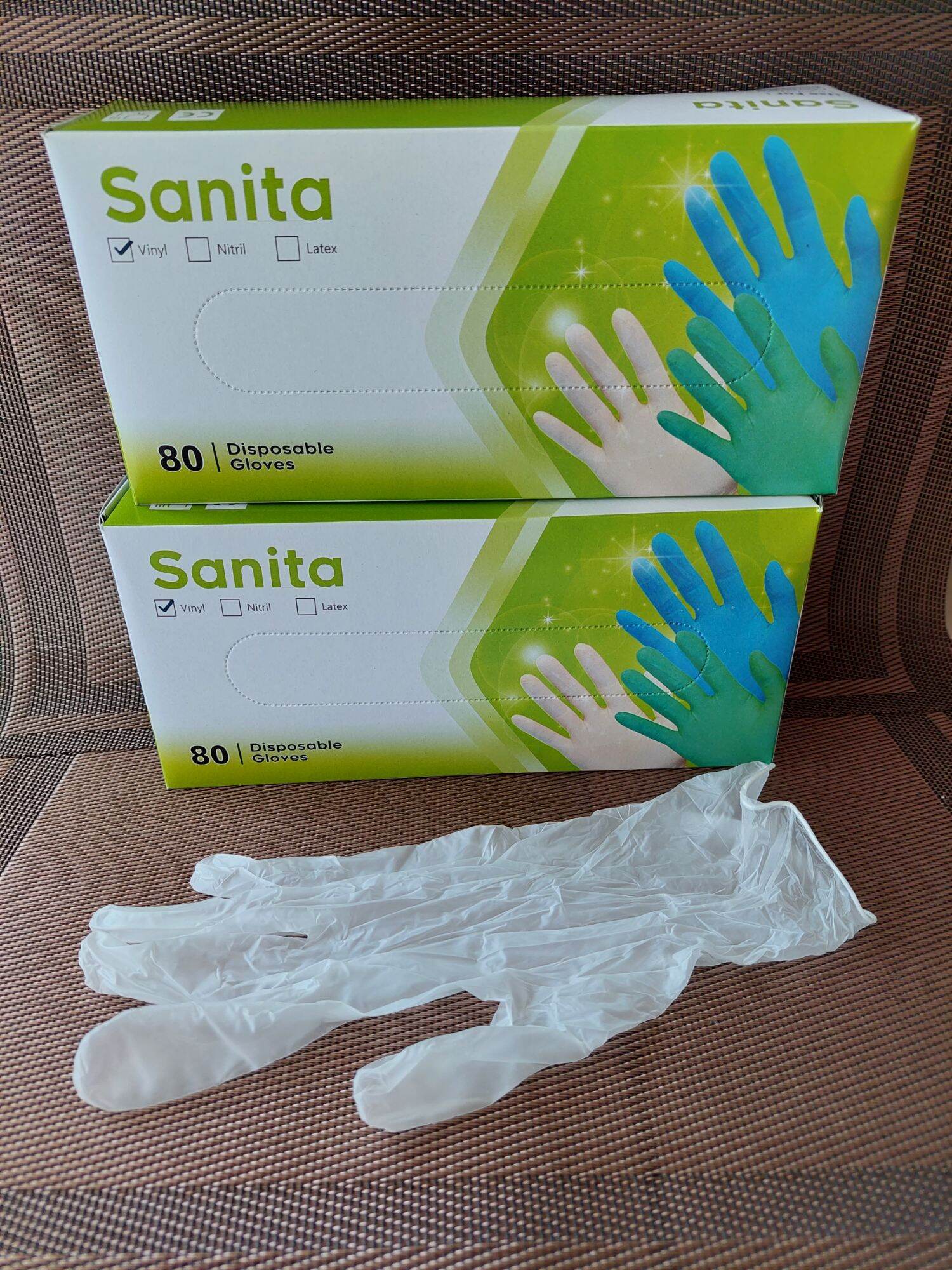 sanita vinyl gloves