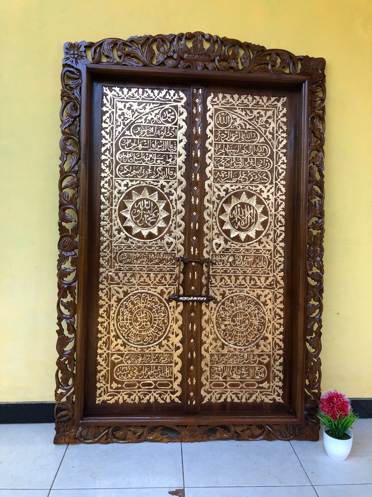 Pintu ka'ba ukuran 150x90 kayu jati | Lazada Indonesia