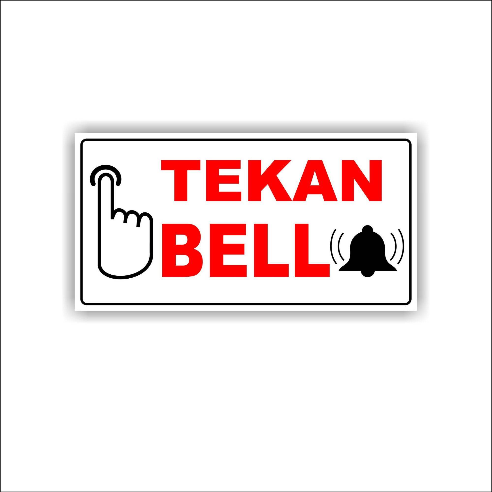 Stiker Tempel Tulisan Tekan Bell Murah Lazada Indonesia