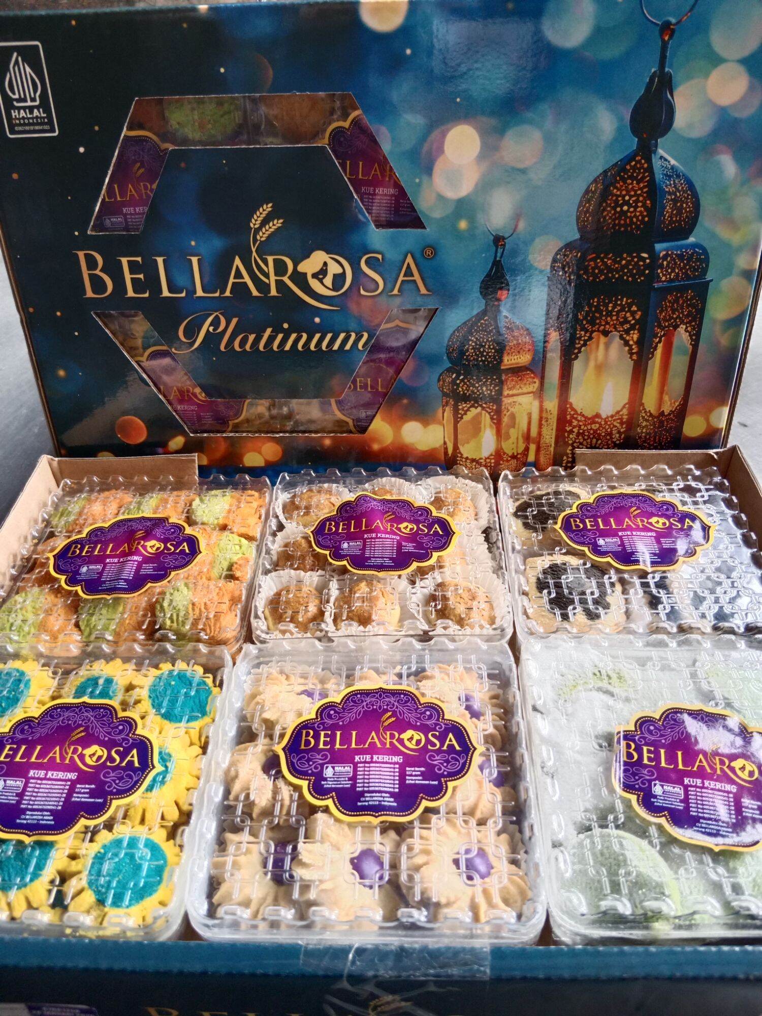 parcel lebaran kue kering terlengkap terlaris dapat 6 toples rasa lezat kemasan box premium praktis el…