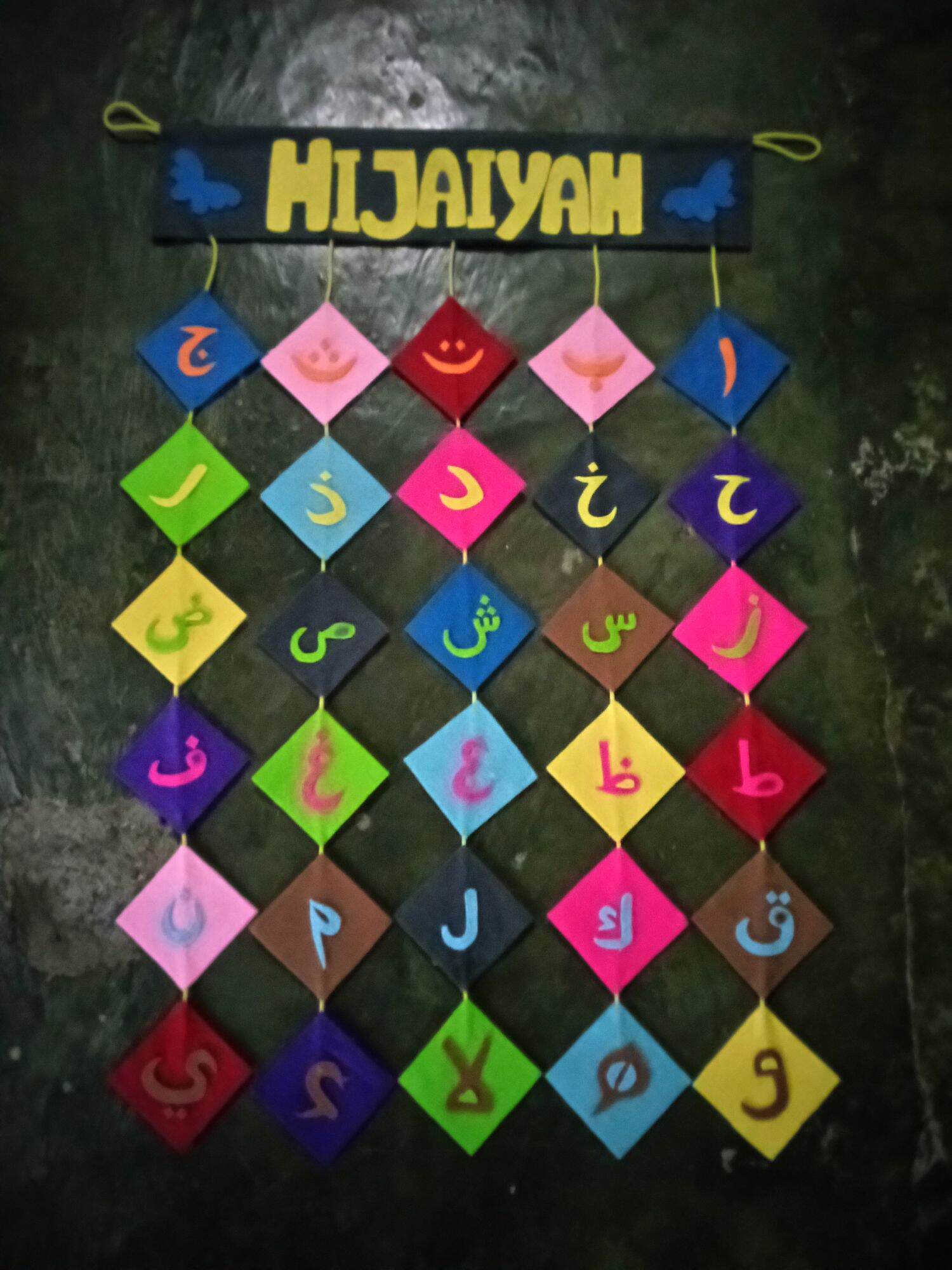 Huruf Hijaiyah Gantung / Hiasan dinding | Lazada Indonesia