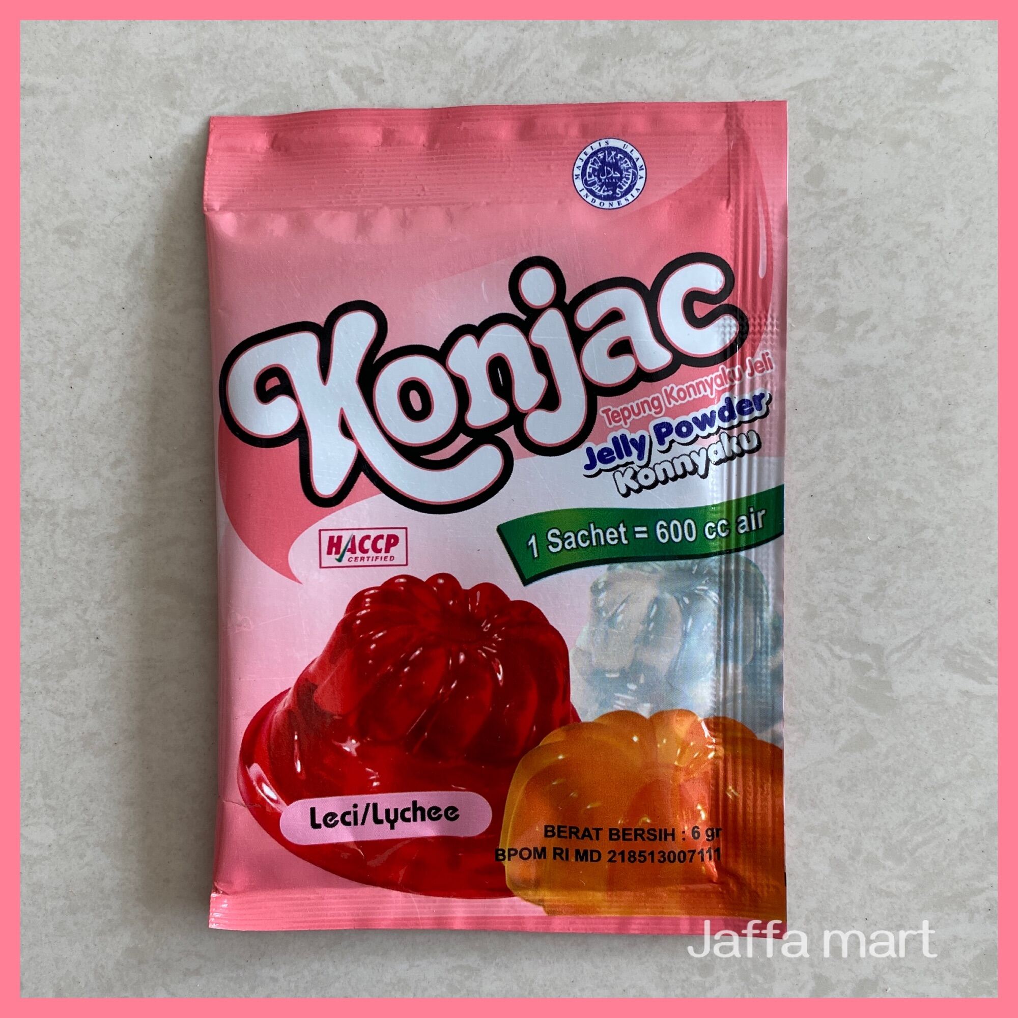 KONJAC Jelly Powder KONNYAKU 6gr LECI / LYCHEE Lazada Indonesia