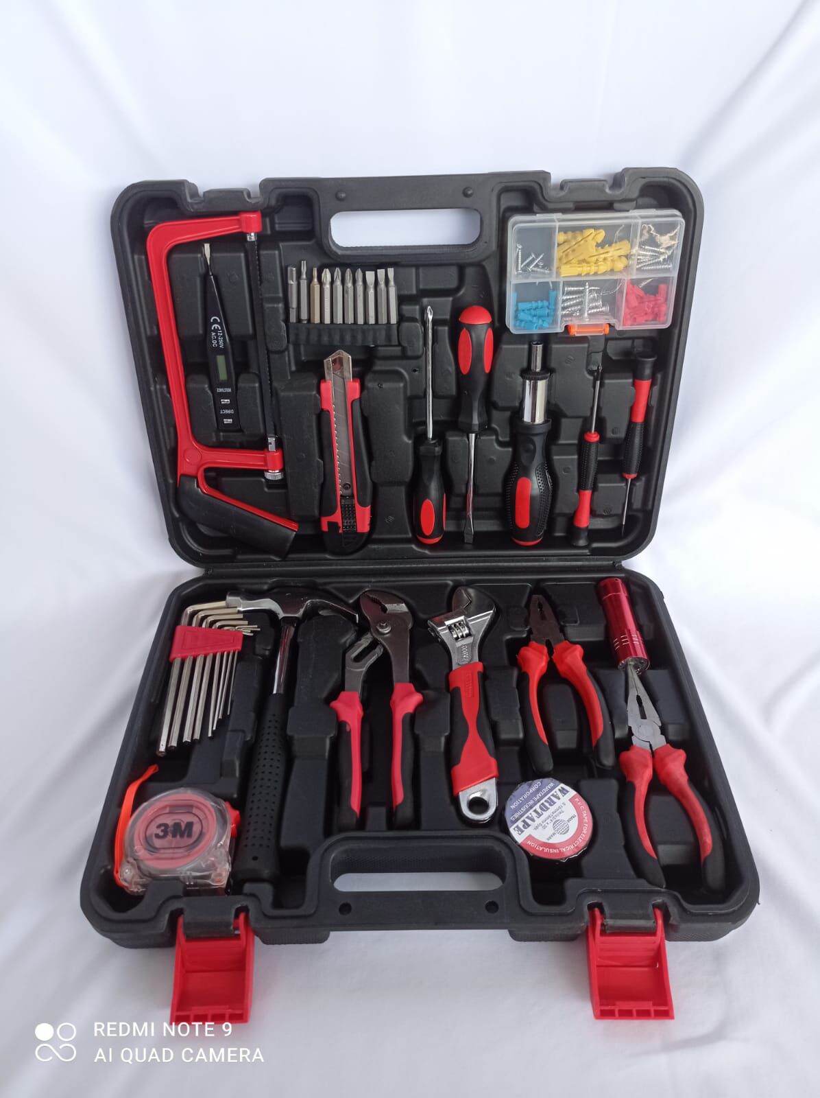 Alat Tukang Promo Tool Kit 102pcs Full Set Toolset Toolkit Toolbox Box Uchiha Perkakas