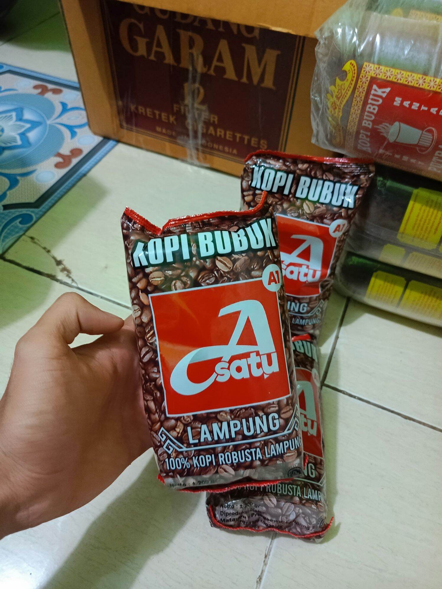 Kopi Robusta Lampung Cap A1 | Kopi Bubuk Lampung Merek A Satu atau A