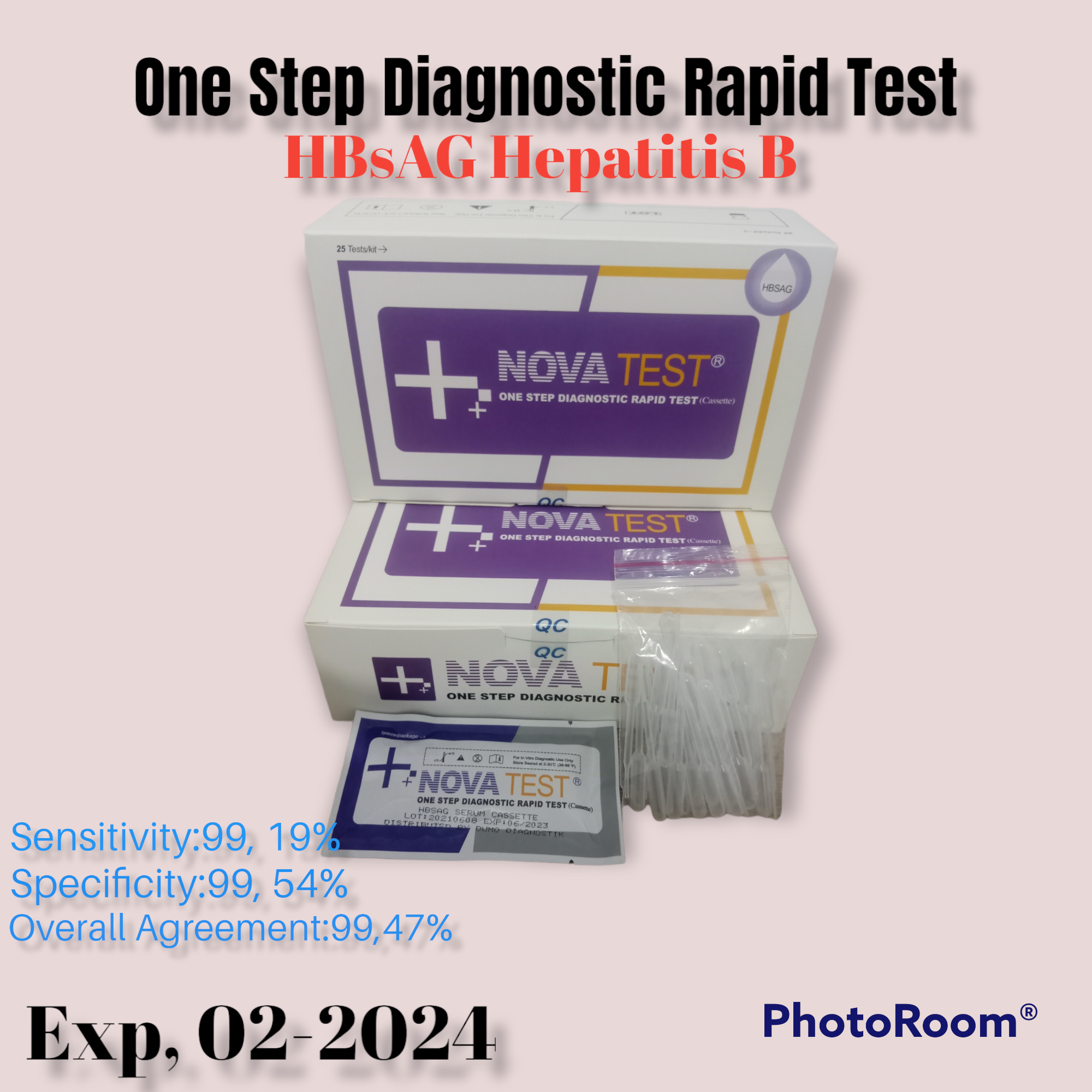 Alat Uji One Step HBsAG Hepatitis B Nova Test | Lazada Indonesia