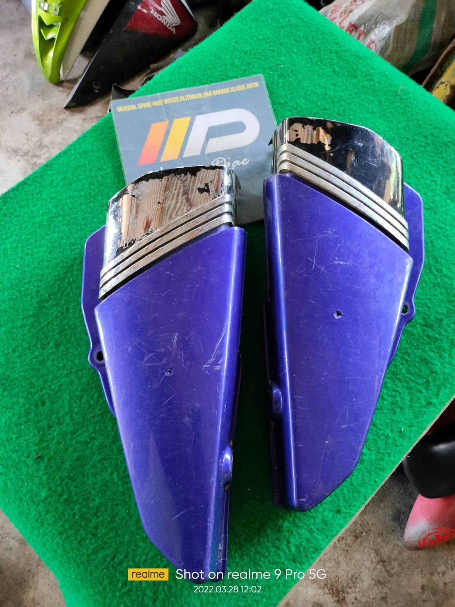 Box aki kempolan aki tutup aki RX king original 2004 warna biru