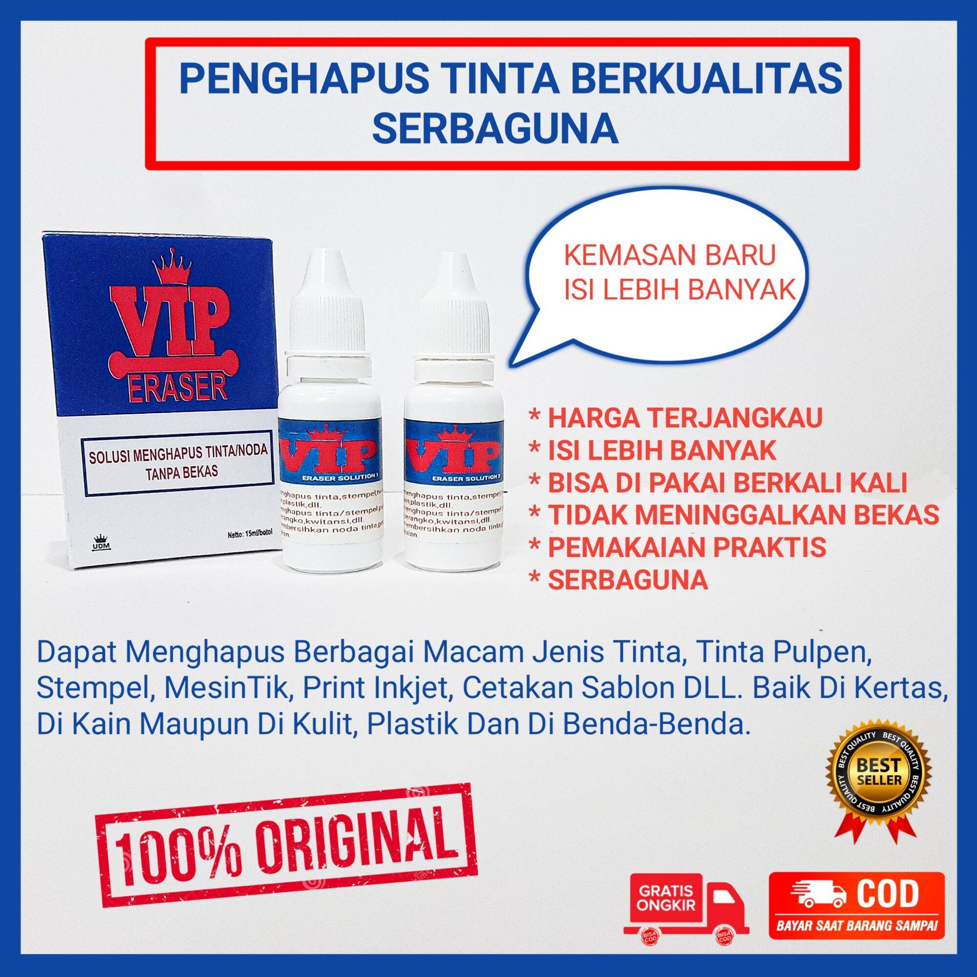 Pembersihpenghapus Tinta Noda Tinta Pulpen Tip X Stempel Mesin Tik Di Kertas Dan Di Kain 3792