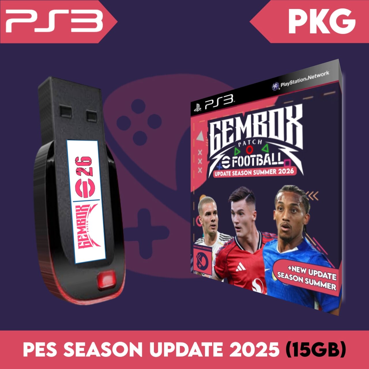 Games PS3 EFOOTBALL 2026 PES 2026 GEMBOX Via Flashdisk PKG Lazada 