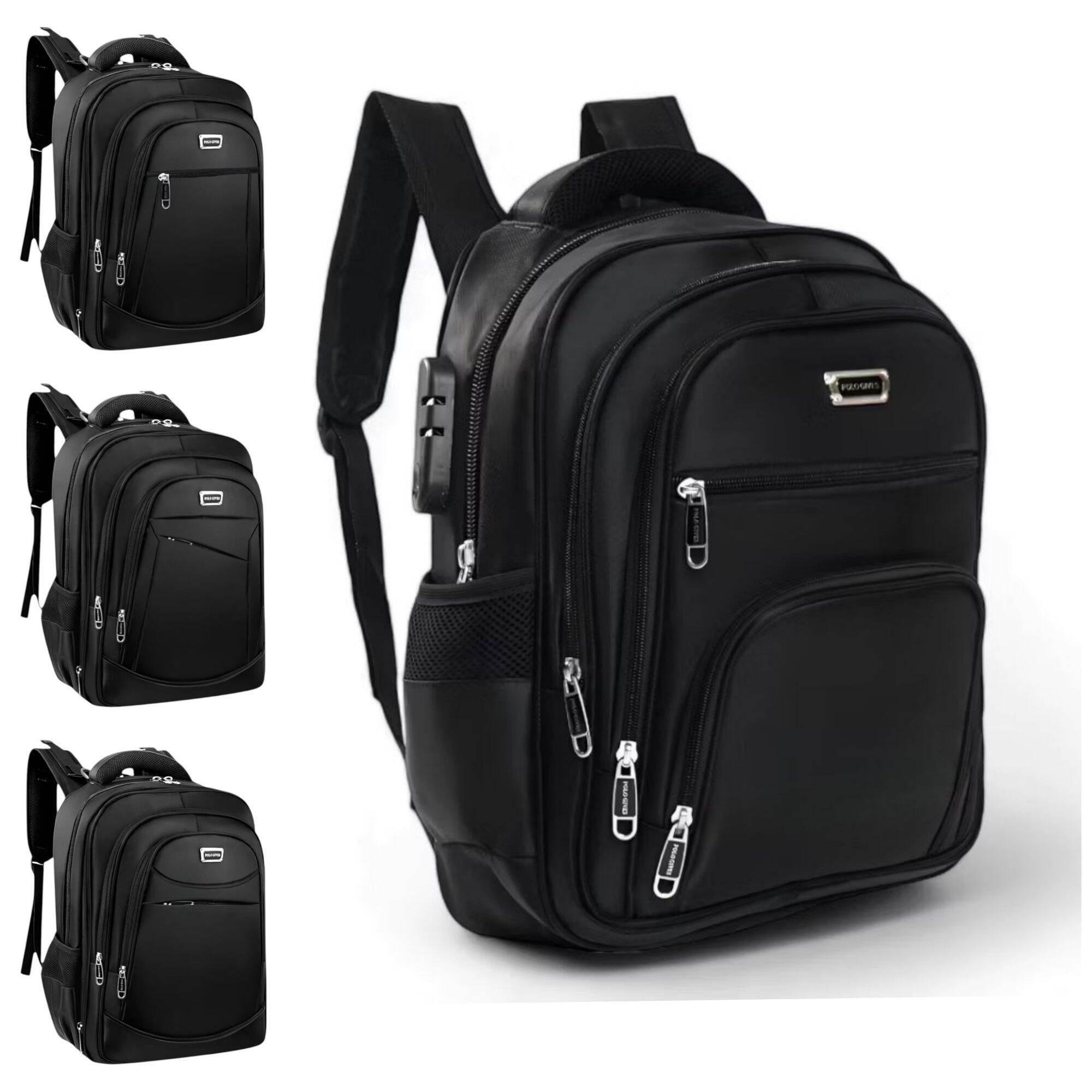 Polo GIVES 14 In Tas Ransel Kerja Tas sekolah Kunci Usb Port POLO Import