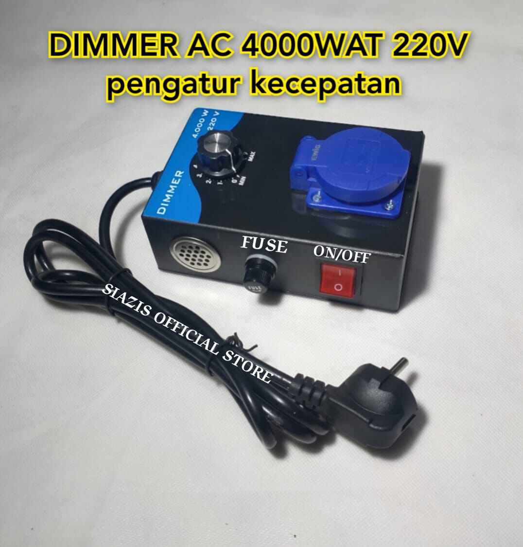 dimmer scr 4000 watt 220v pengatur kecepatan dinamo mesin bor gerinda